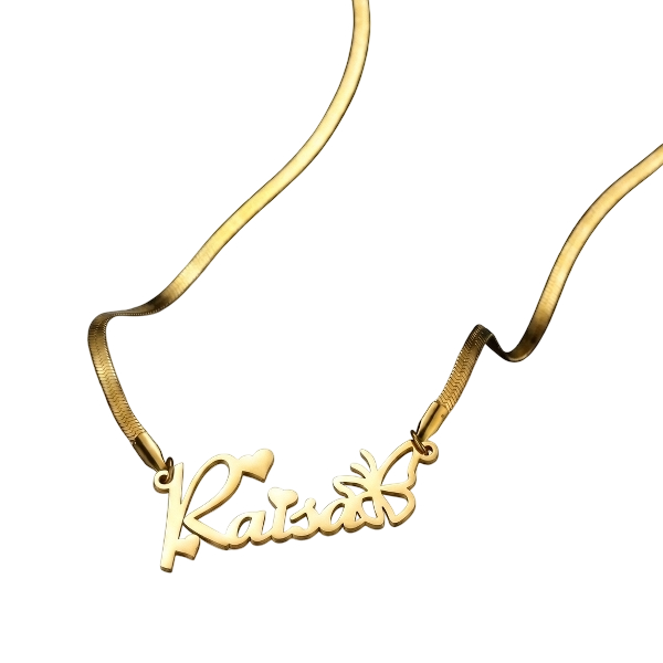 Custom Butterfly Name Necklace -Velvet Vault Exclusive