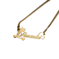 Custom Crown Name Necklace - Velvet Vault Exclusive